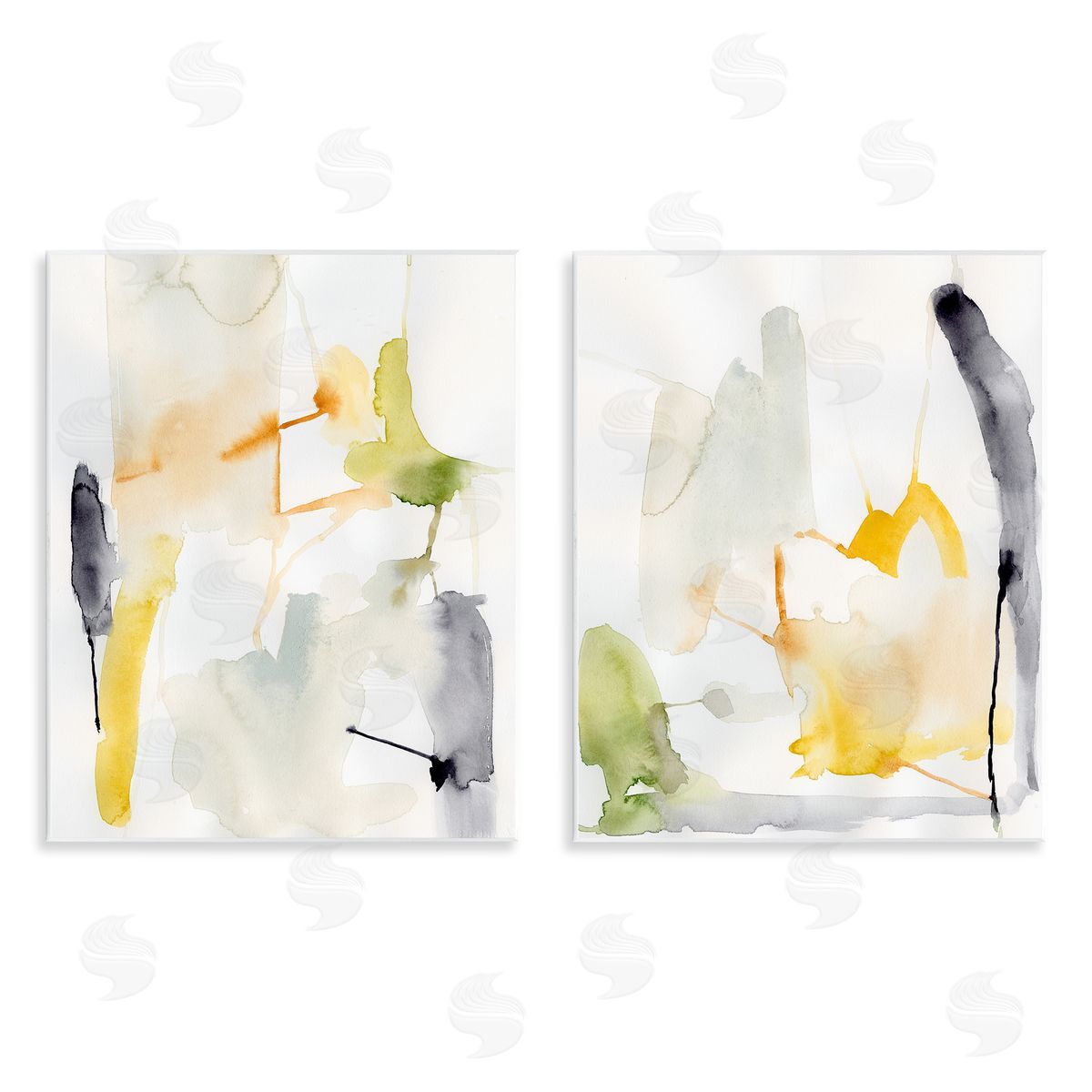 Watercolor Paint Drips Wood Plaque Wall Art, Home Decor by Victoria Barnes