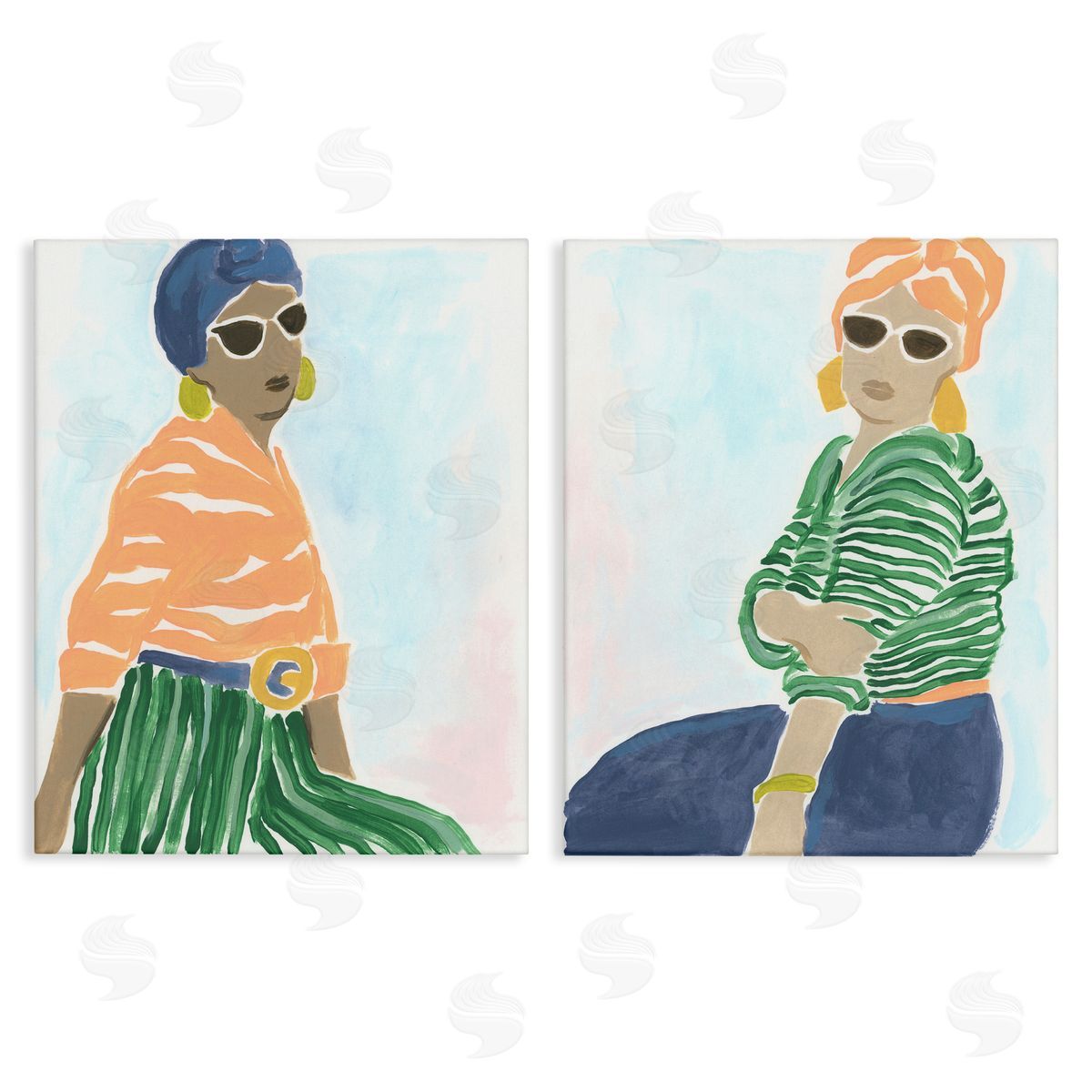 Trendy Summer Style Women Canvas Wall Art, Home Decor by June Erica Vess