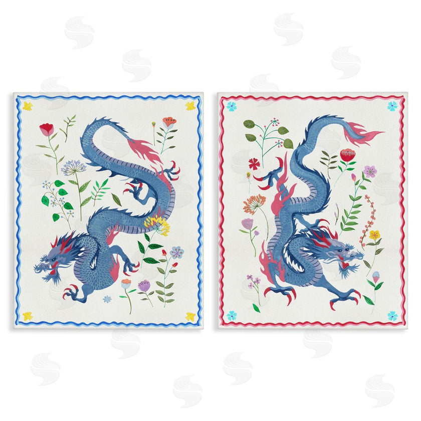 Melissa Wang  | Dragons with Flower Details