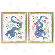 Melissa Wang  | Dragons with Flower Details