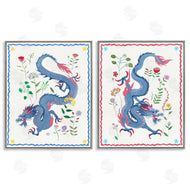 Melissa Wang  | Dragons with Flower Details