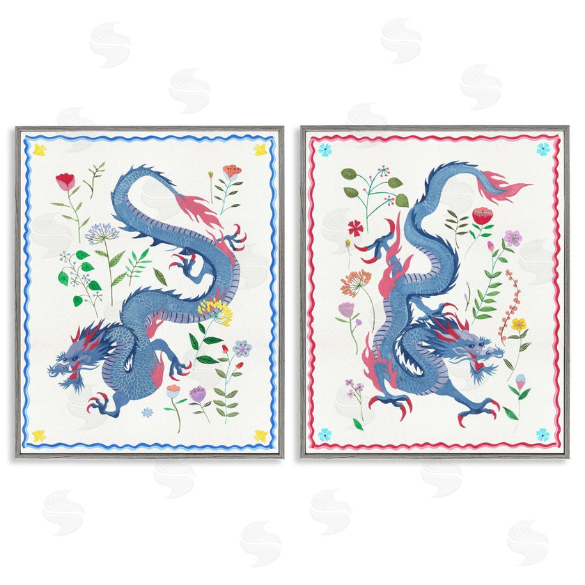 Melissa Wang  | Dragons with Flower Details