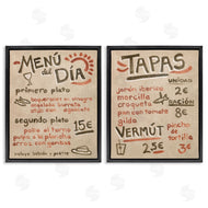 June Erica Vess  | Travel Tapas Menu