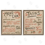 June Erica Vess  | Travel Tapas Menu