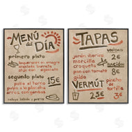June Erica Vess  | Travel Tapas Menu