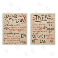June Erica Vess  | Travel Tapas Menu