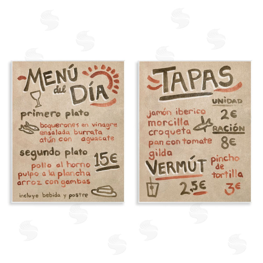 June Erica Vess  | Travel Tapas Menu