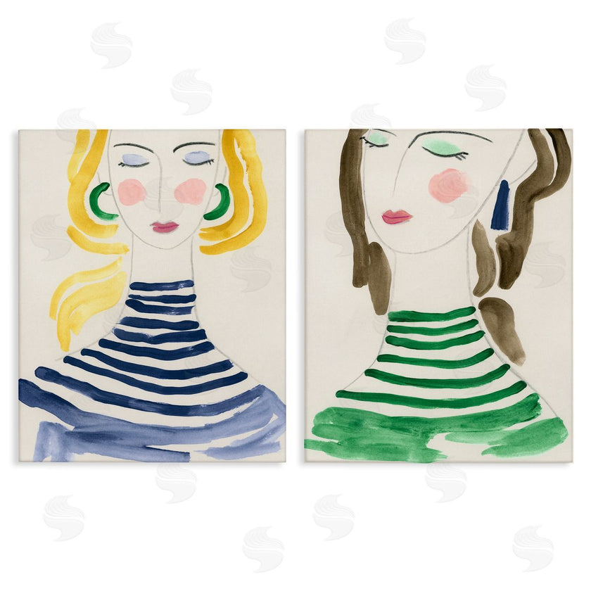 June Erica Vess  | Stylish Ladies in Stripes