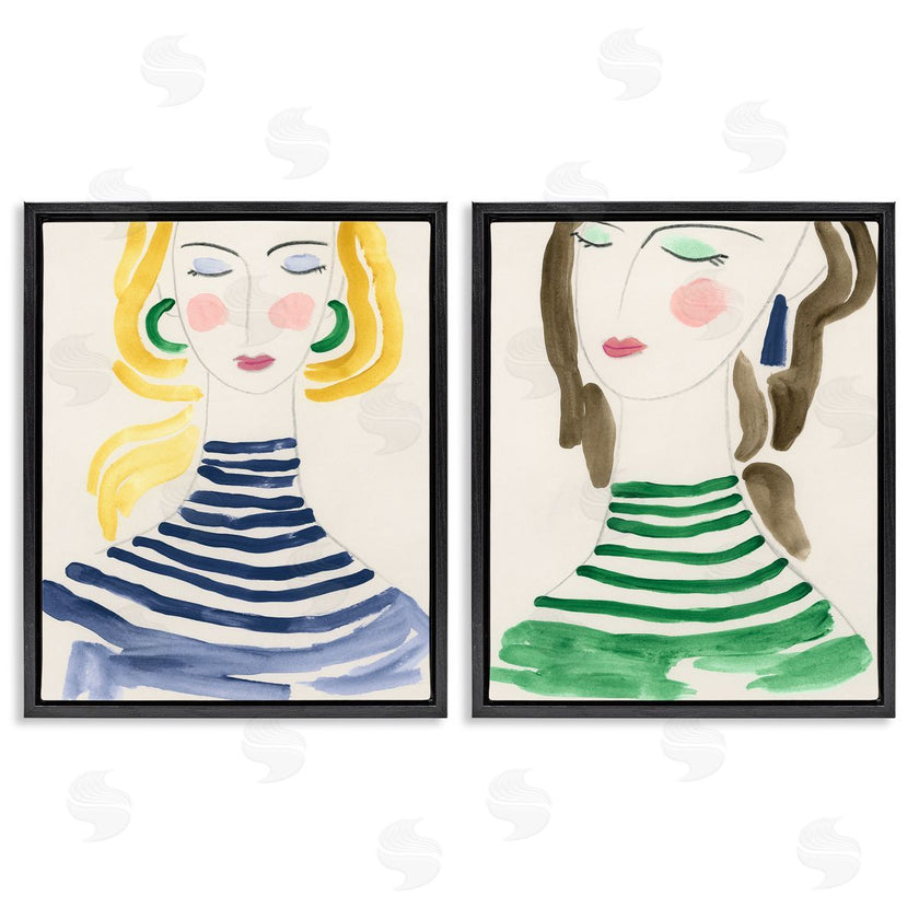 June Erica Vess  | Stylish Ladies in Stripes