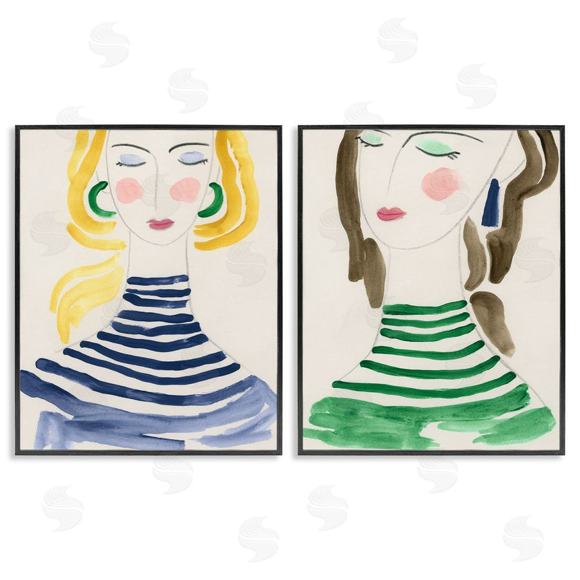 June Erica Vess  | Stylish Ladies in Stripes