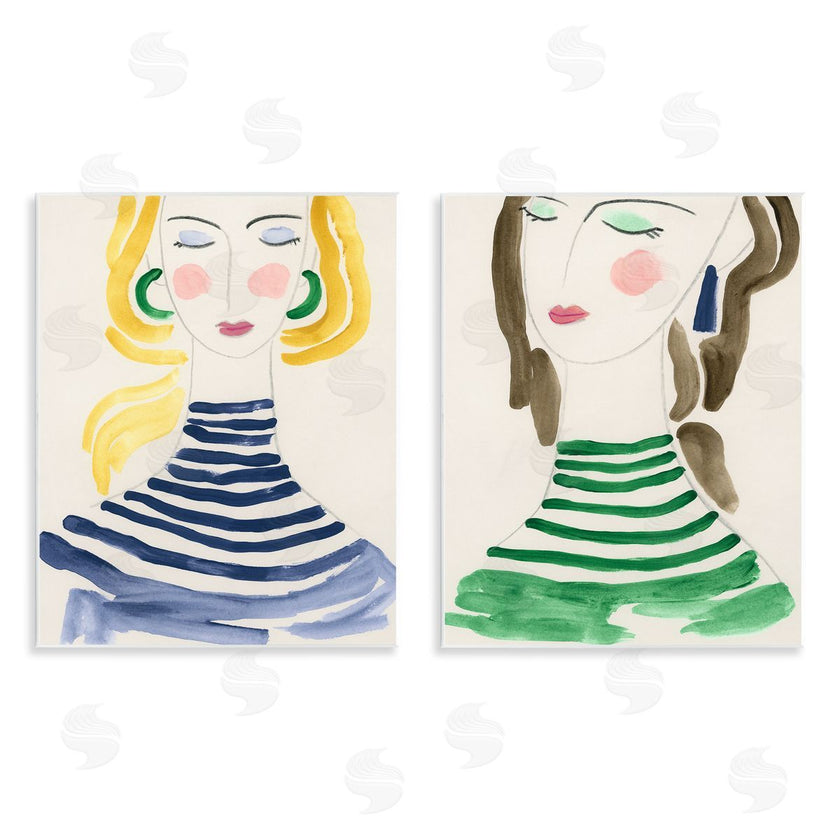 June Erica Vess  | Stylish Ladies in Stripes
