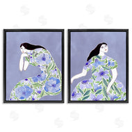 Melissa Wang  | Floral Women on Purple