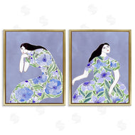 Melissa Wang  | Floral Women on Purple