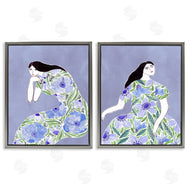 Melissa Wang  | Floral Women on Purple