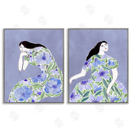 Melissa Wang  | Floral Women on Purple