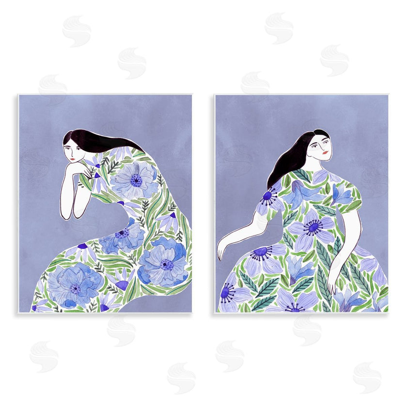 Melissa Wang  | Floral Women on Purple