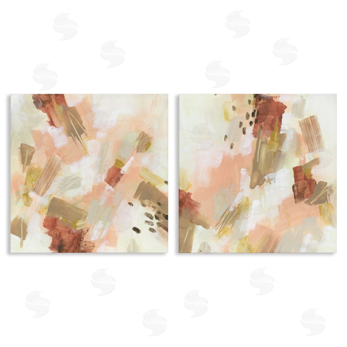 Energetic Beige Palette Canvas Wall Art, Home Decor by June Erica Vess