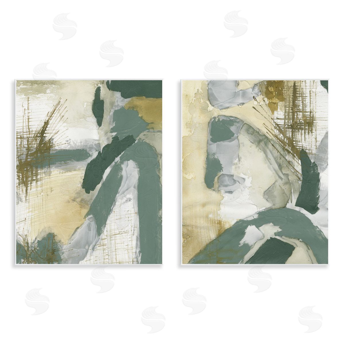 Rustic Abstraction in Neutrals Wood Plaque Wall Art, Home Decor by Vanna Lam