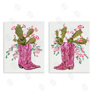Melissa Wang  | Cactus in Pink Cowgirl Boots