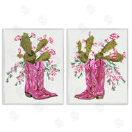 Melissa Wang  | Cactus in Pink Cowgirl Boots