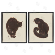 Grace Popp  | Simple Cats on Beige