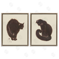 Grace Popp  | Simple Cats on Beige