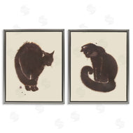 Grace Popp  | Simple Cats on Beige