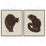 Grace Popp  | Simple Cats on Beige