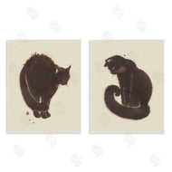 Grace Popp  | Simple Cats on Beige