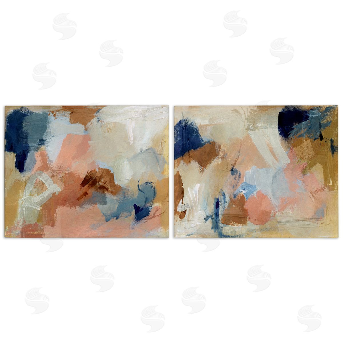 Energetic Rustic Abstractions Canvas Wall Art, Home Decor by Victoria Barnes