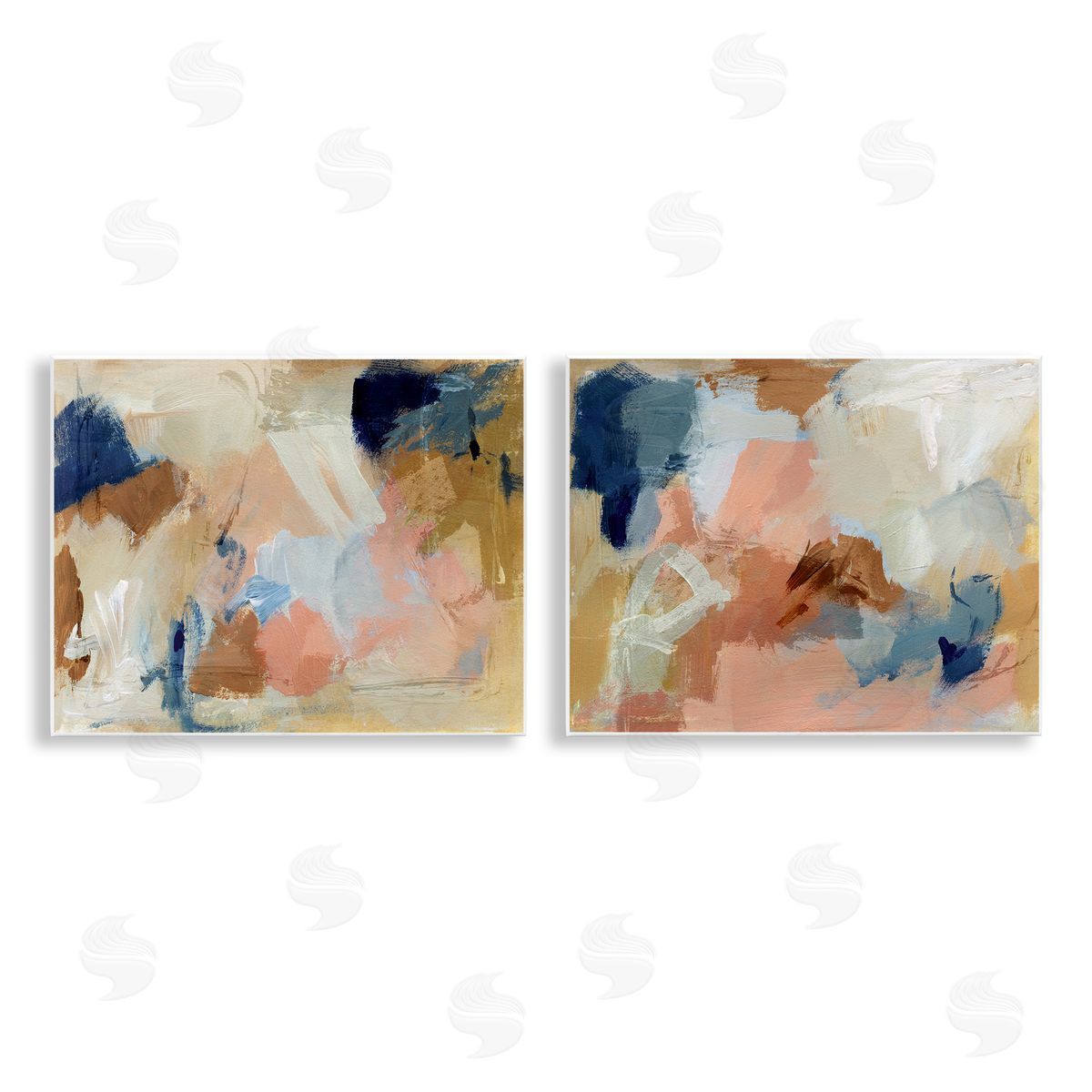 Energetic Rustic Abstractions Wood Plaque Wall Art, Home Decor by Victoria Barnes