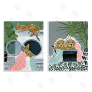 Yvette St. Amant | Cats & Dogs Laundry Room