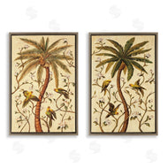 Rodolfo Jimenez | Parrots & Curving Palm Trees