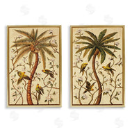 Rodolfo Jimenez | Parrots & Curving Palm Trees