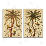 Rodolfo Jimenez | Parrots & Curving Palm Trees