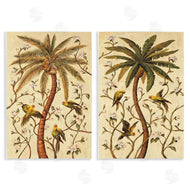 Rodolfo Jimenez | Parrots & Curving Palm Trees