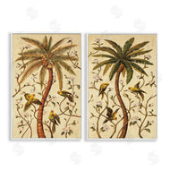 Rodolfo Jimenez | Parrots & Curving Palm Trees