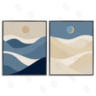 Stupell Studio | Moon Over Soft Ripples