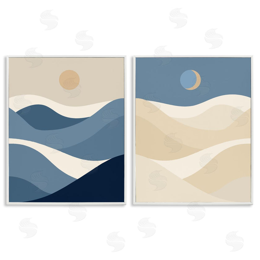 Stupell Studio | Moon Over Soft Ripples