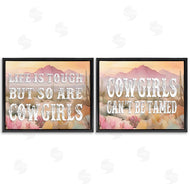 Lettered and Lined | Tough Cowgirls Phrases