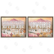 Lettered and Lined | Tough Cowgirls Phrases