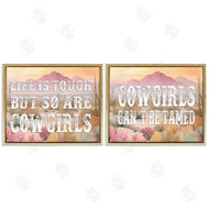 Lettered and Lined | Tough Cowgirls Phrases
