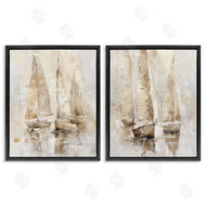 Nina Blue | Neutral Toned Sailboats