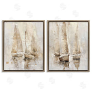 Nina Blue | Neutral Toned Sailboats