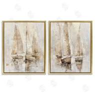 Nina Blue | Neutral Toned Sailboats