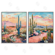 LSR Design Studio | Cactus Paths & Sunset