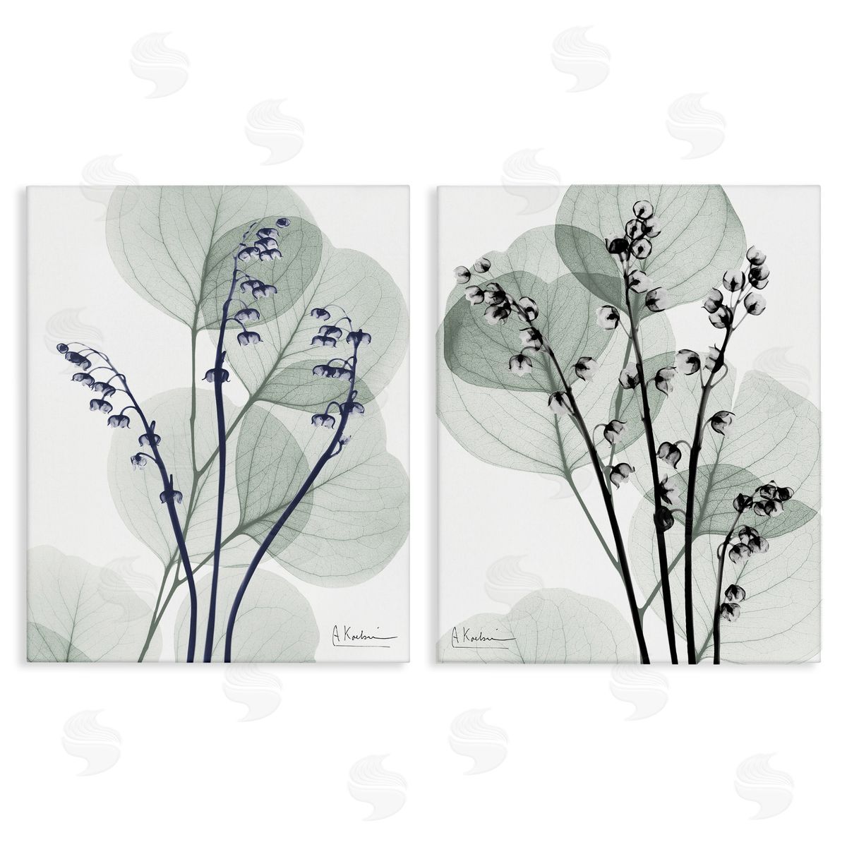 Future Dusk Opaque Herbs Canvas Wall Art, Home Decor by Albert Koetsier
