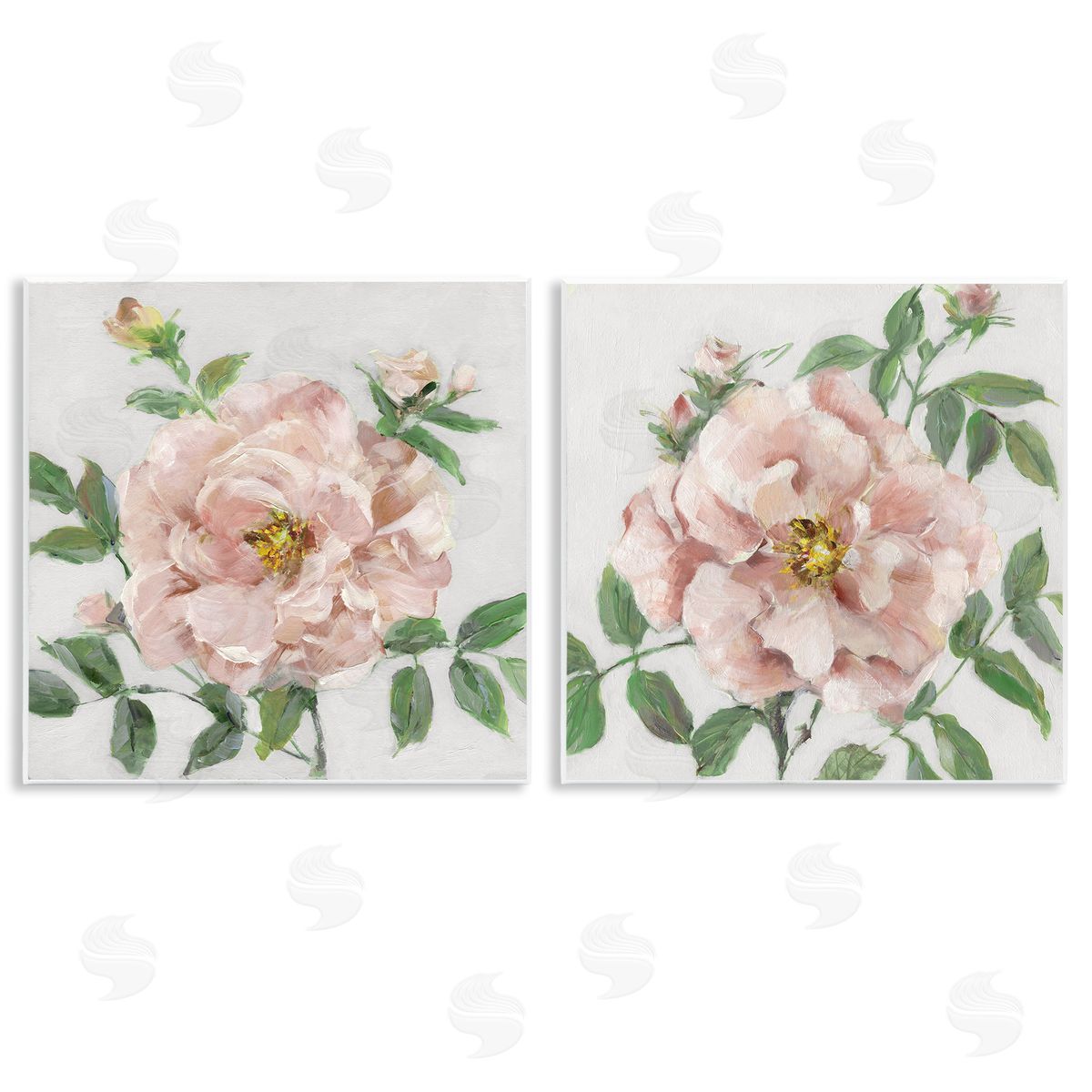 Soft & Subtle Peonies Wood Plaque Wall Art, Home Decor by Sally Swatland