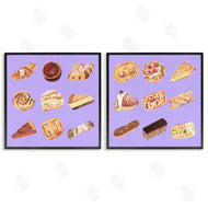 Melissa Wang | Various Pastries on Purple
