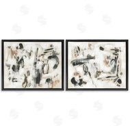 June Erica Vess | Neutral Earth Tones Abstraction